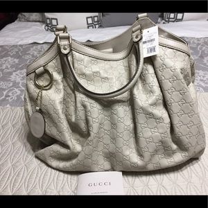 Large Gucci leather Sukey tote handbag